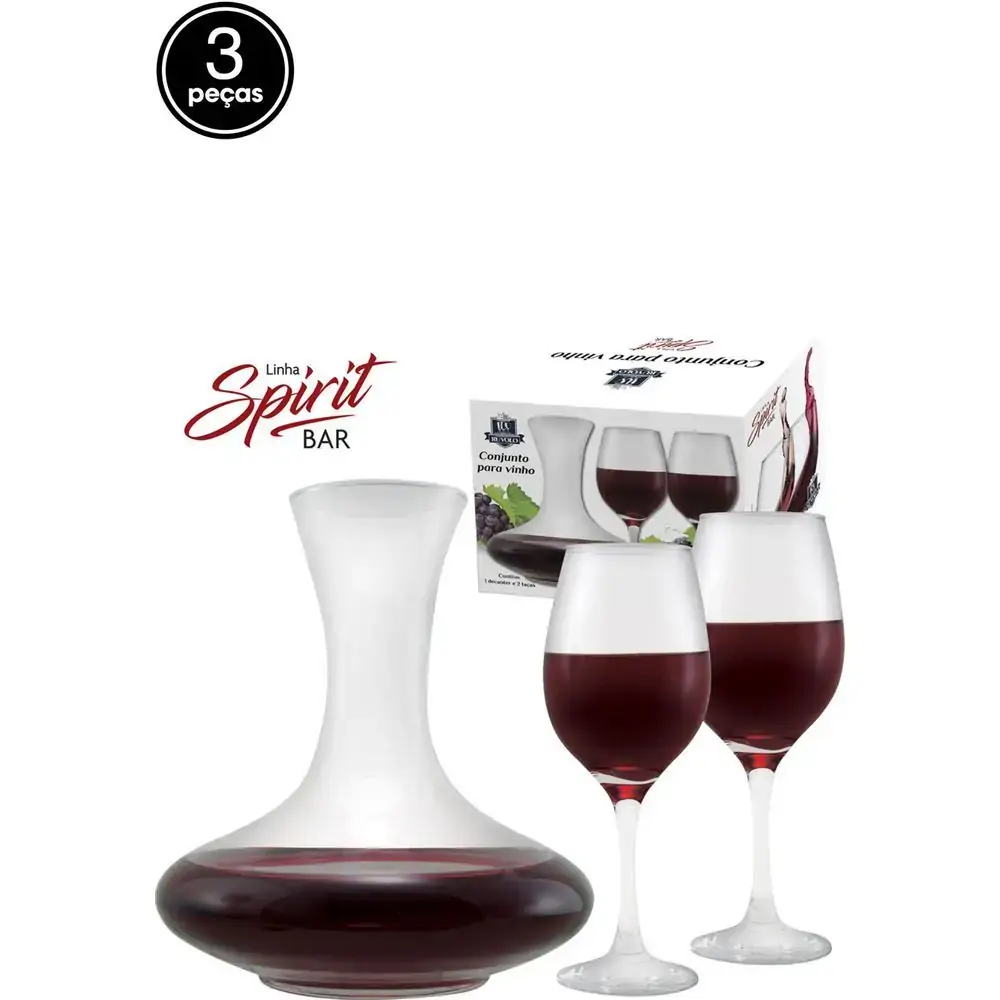 Conj Para Vinho Ruvolo 3 Pcs