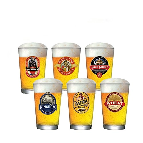 Copo De Cerveja Caldereta Vidro 300ml 6 Peças Ruvolo 29464