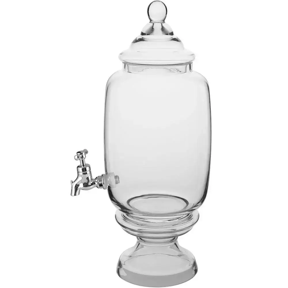 Refresqueira Vidro Transparente 4L Cooler 46X24X18Cm