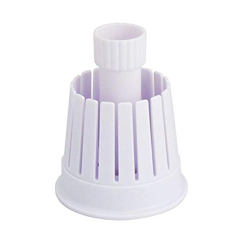 Molde para Fatiar Cebola Enjoy Flor 14cm Branco Polipropileno com Removedor de Centro