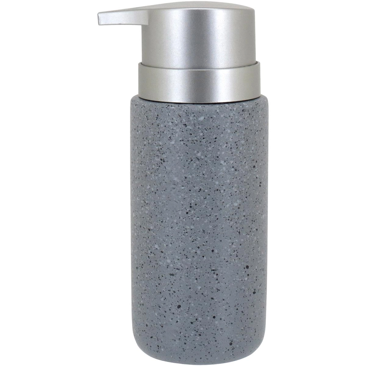 Clássico Porta Sabonete Liquido 16x8x6cm 260ml Cerâmica Cinza