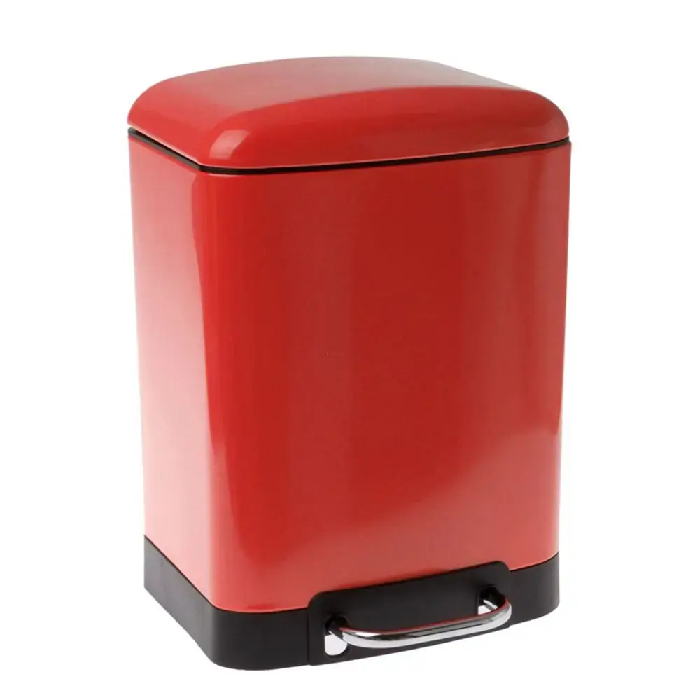 Lixeira Week Yoi 6l Modern Vermelha C/pedal