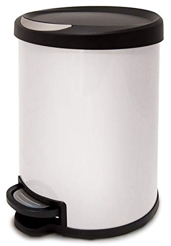 Lixeira Week Yoi 5l Round Branca C/pedal