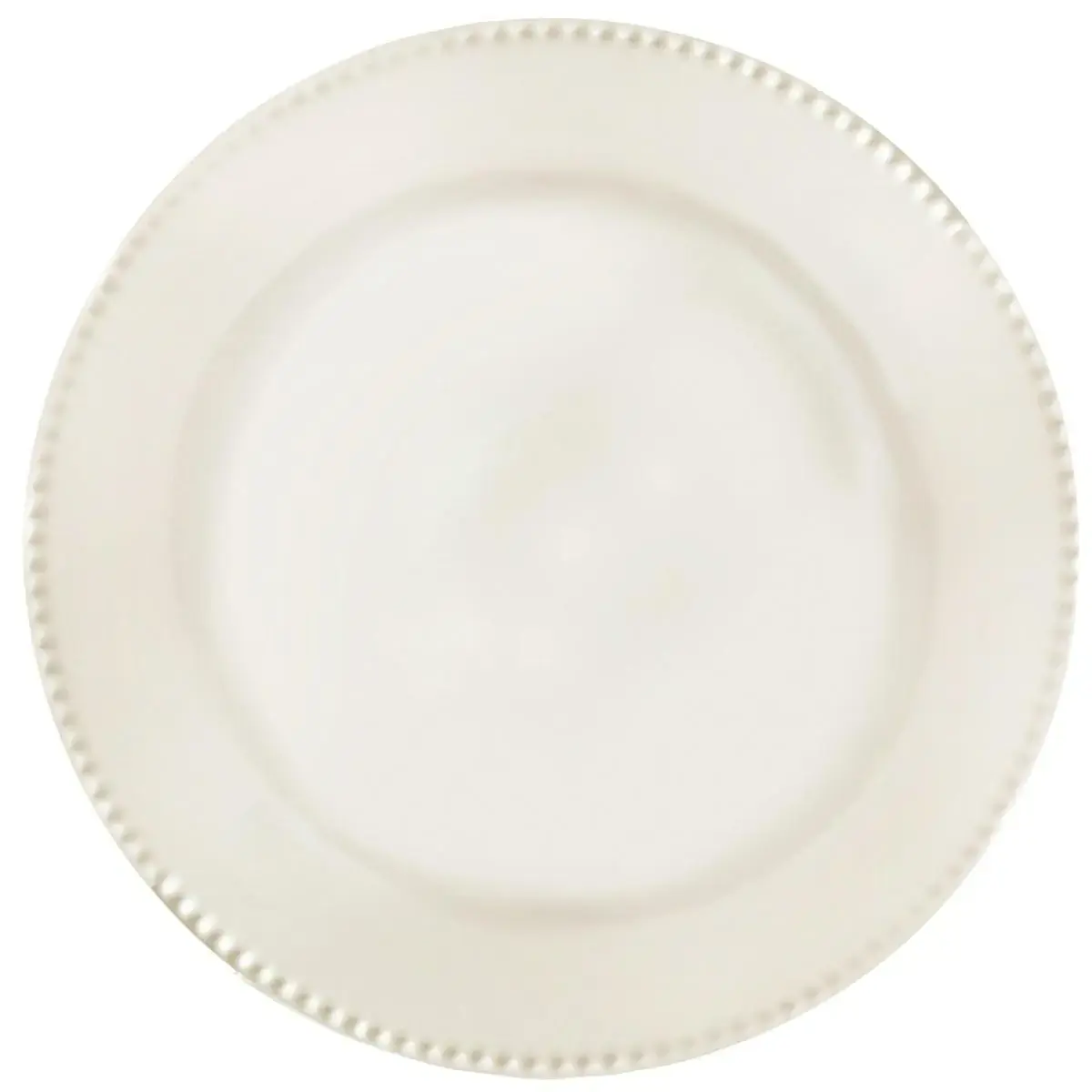 Prato De Cerâmica Avulso Raso Corona Branco 24cm Jantar Mesa