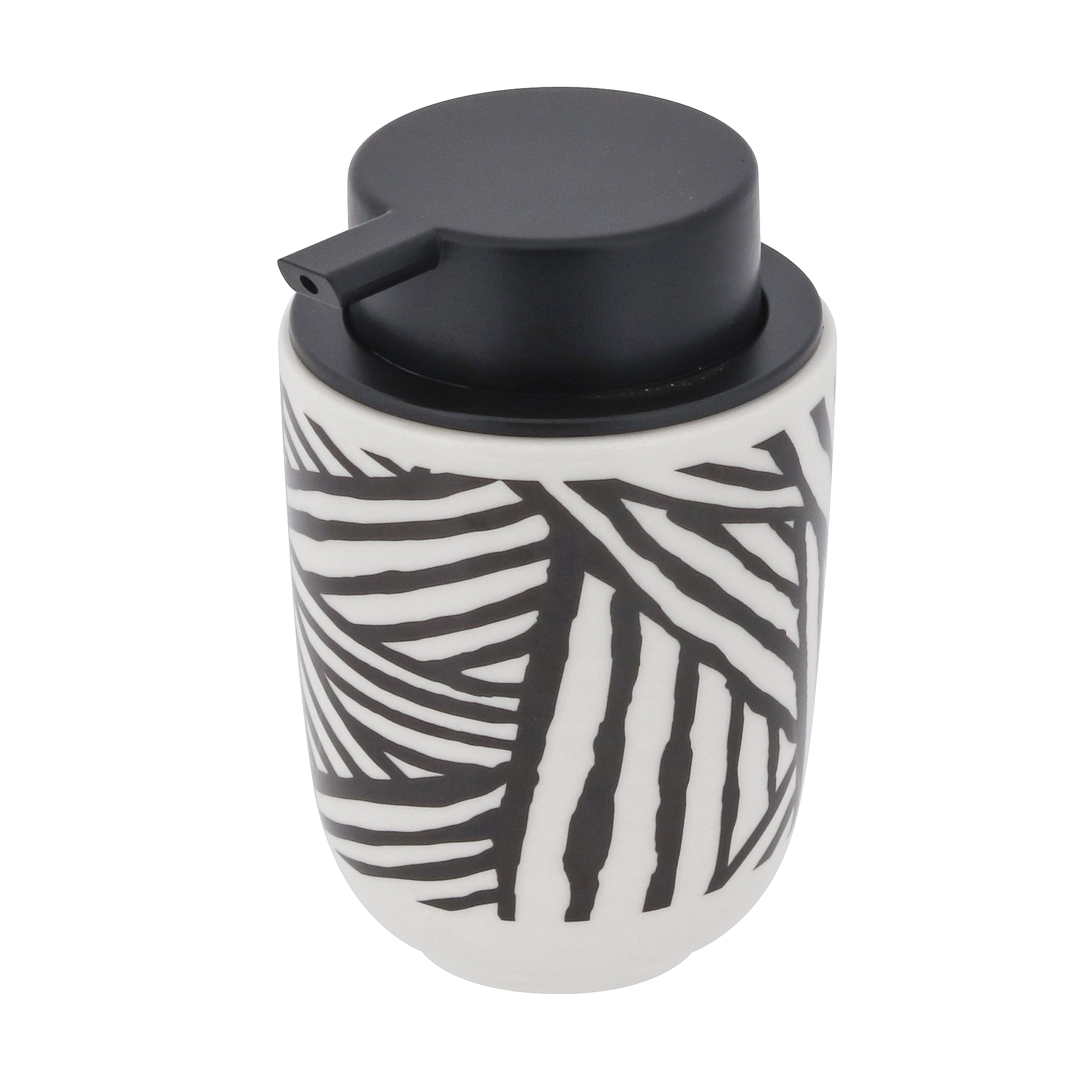 Porta Sabonete Líquido Cerâmica Zebrado Osaka YOI