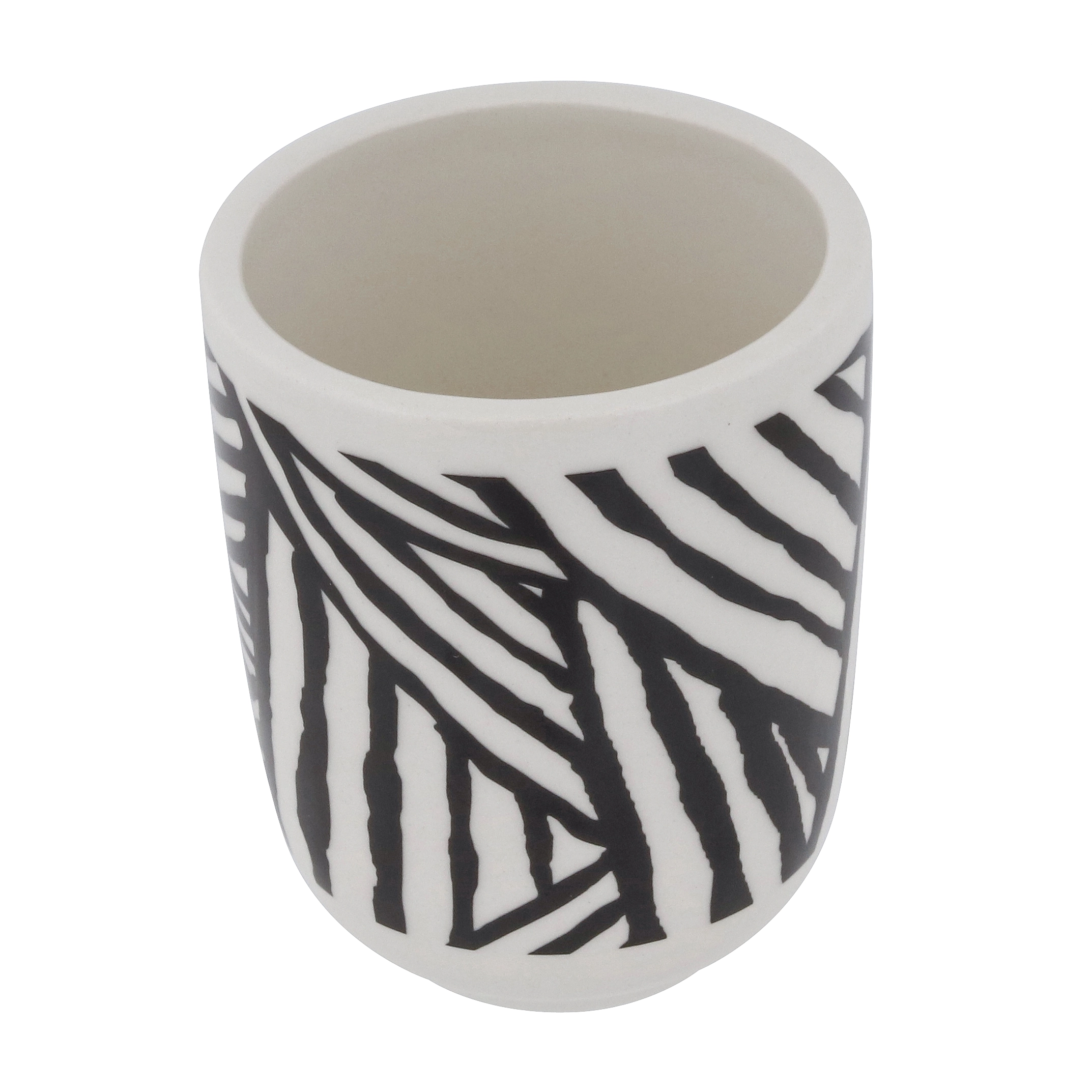 Porta Escova de Dente Cerâmica Zebrado Osaka YOI