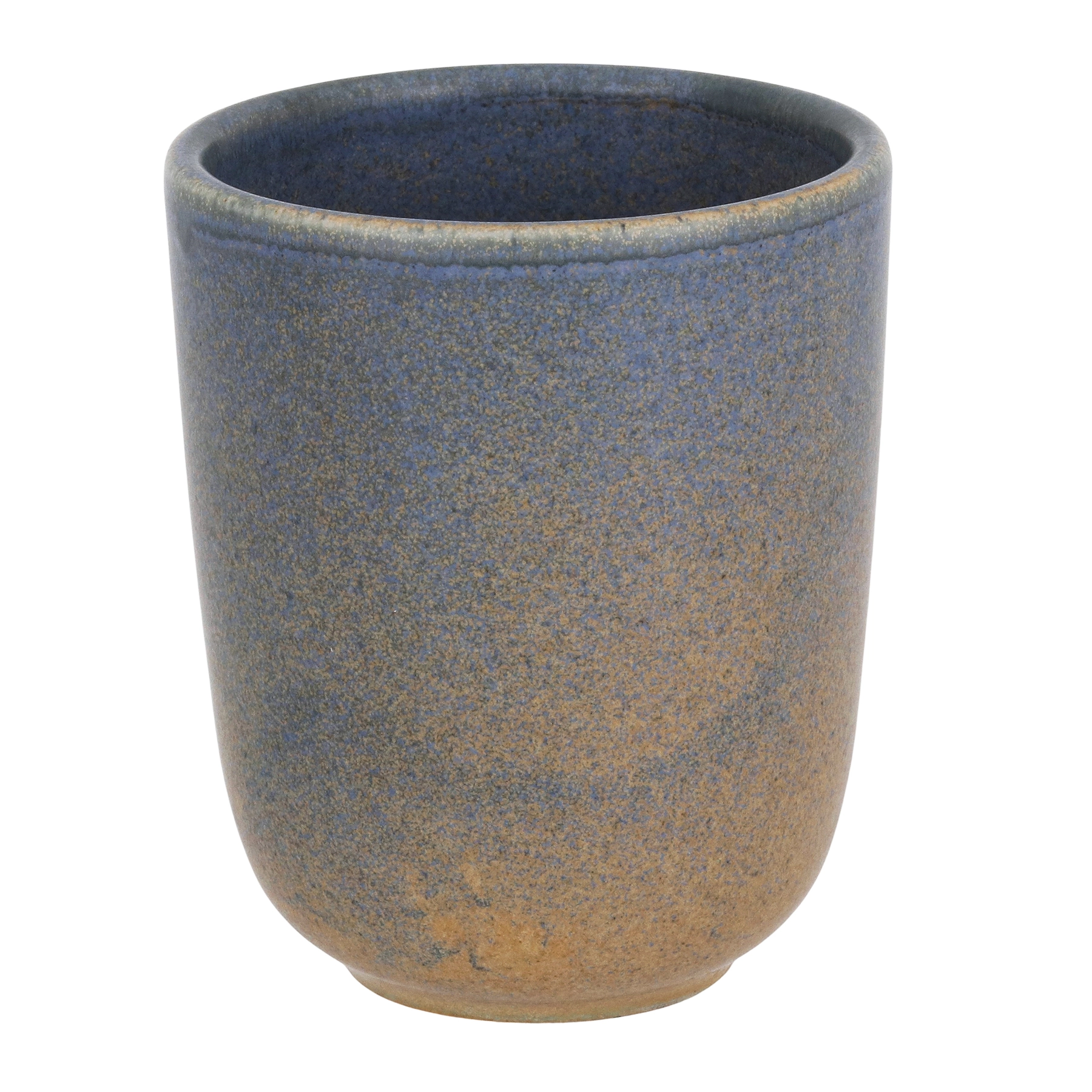 Porta Escova de Dente Cerâmica Esmalte Azul Osaka YOI