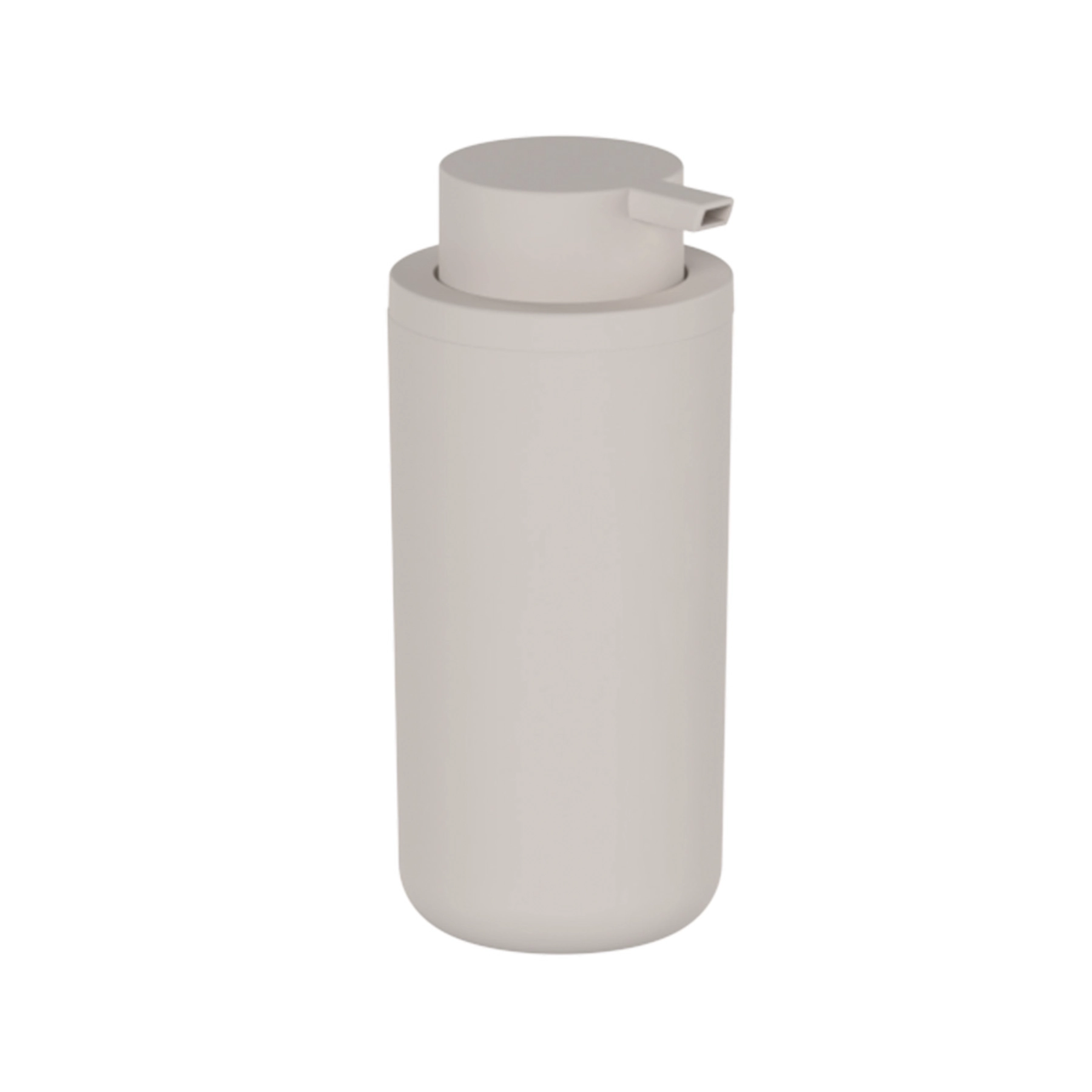 Porta Sabonete Líquido de Bancada para Banheiro 500mL Plástico Bege Eleve OU