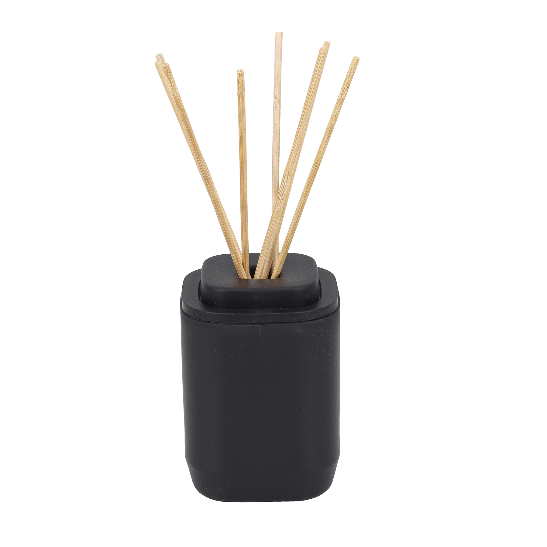 Porta Aromatizador de Ambiente para Banheiro 380mL Plástico Preto Aura OU