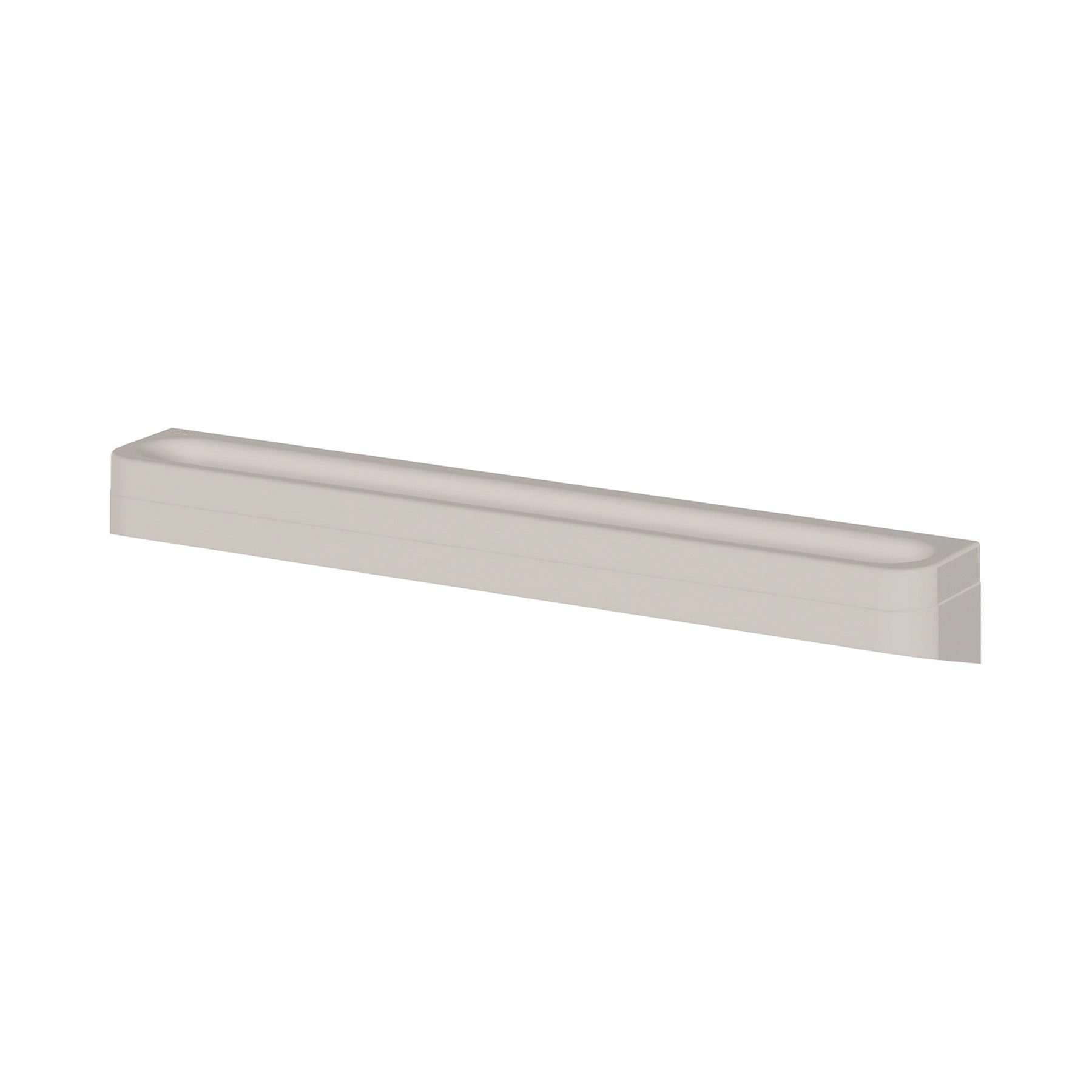 Porta Toalha de Parede Plástico Bege 55,5cm Eleve OU