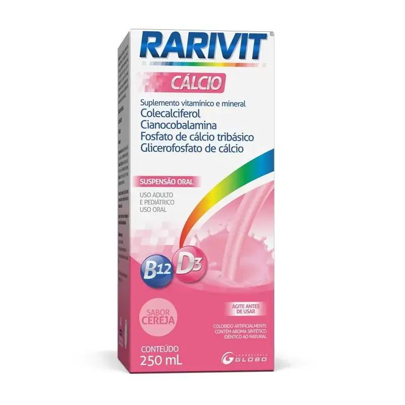 Rarivit Calcio Suspensao Oral C/ 250 Ml
