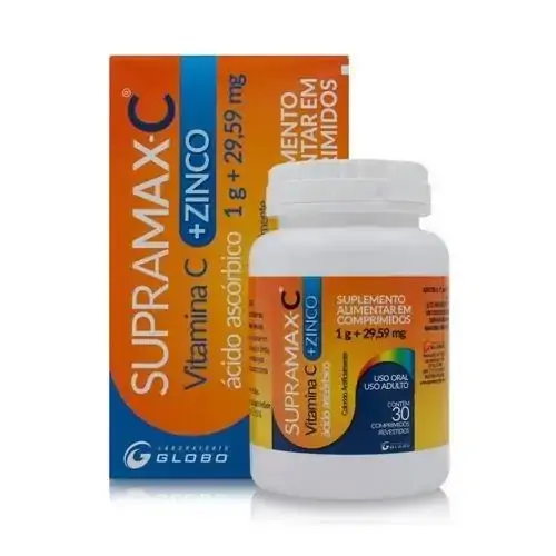 Vit C Zinco 30cp Globo