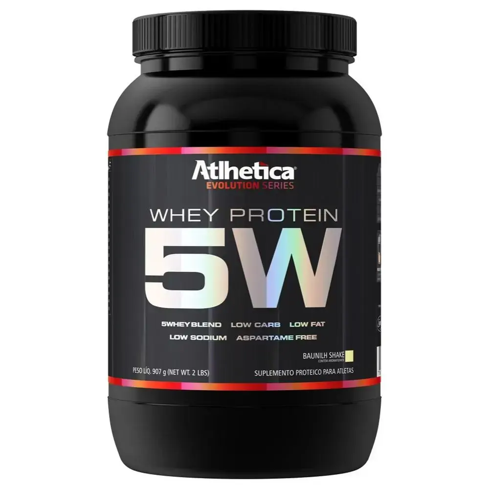 5whey Protein Sabor Morango 907g Atlhetica