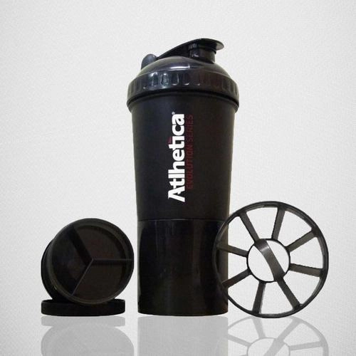 Coqueteleira Black C/ Mola 4 Em 1 600ml Atlhetica Nutrition