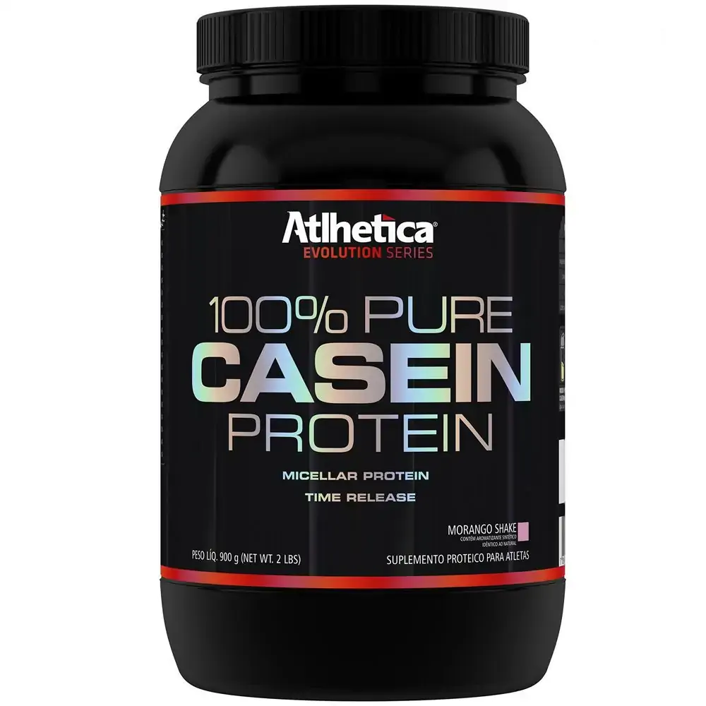 100 Pure Casein Protein Baunilha 900 G Atlhetica