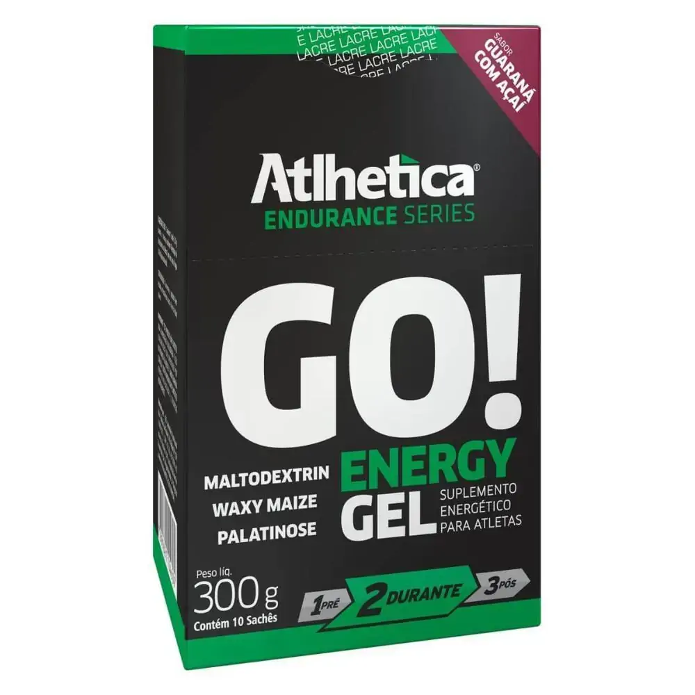 Go Energy Gel Cx C/ 10uni Atlhetica Guaraná Com Açaí