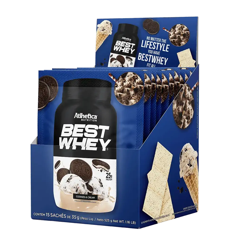 Best Whey C/15 Sache 40g Cookies Cream