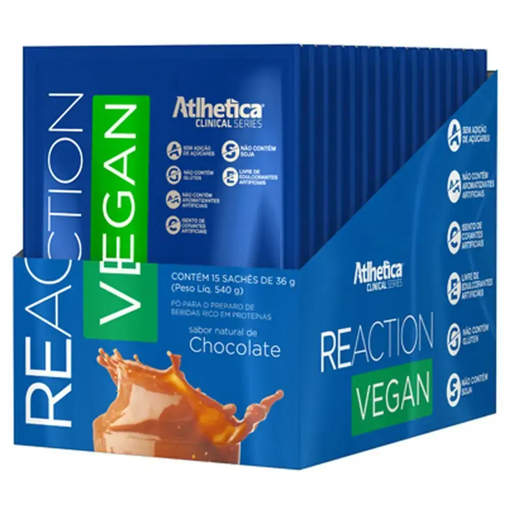 Reaction Vegan Display Com 15 Sachs 36g Chocolate