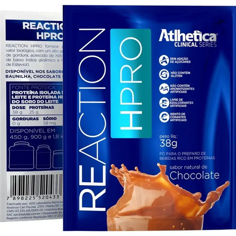 Reaction Hpro Sachet Baunilha 36g Atletas/prat. Ativ. Física