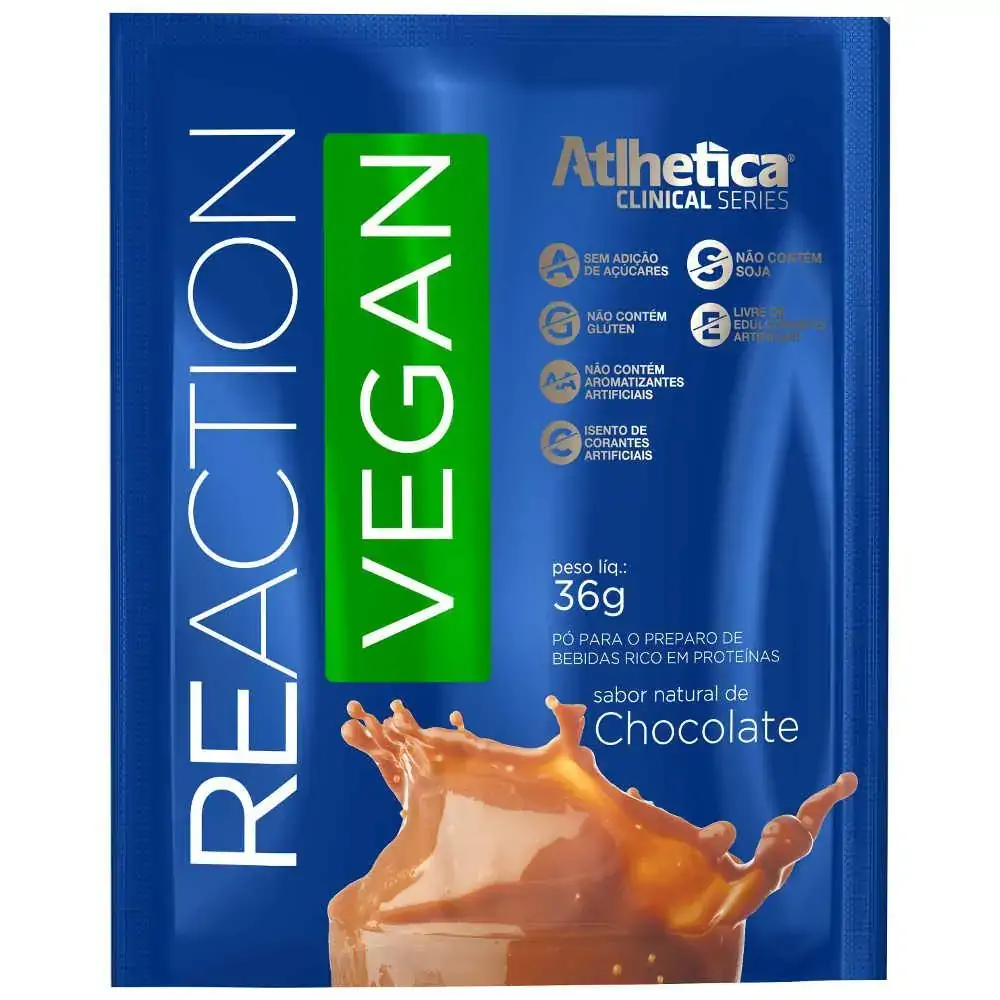 Reaction Vegan Sache Chocolate 36g Athlética