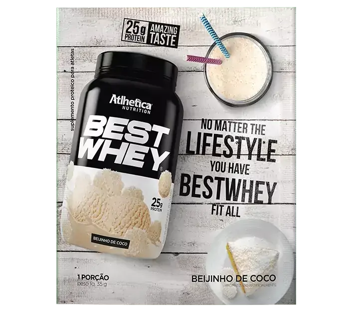 Best Whey Protein Beijinho de Coco 1 Sache com 35g