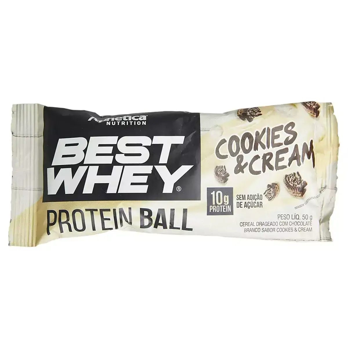 Best Whey Protein Ball Sabor Cookies & Cream ATLHETICA NUTRITION 50G