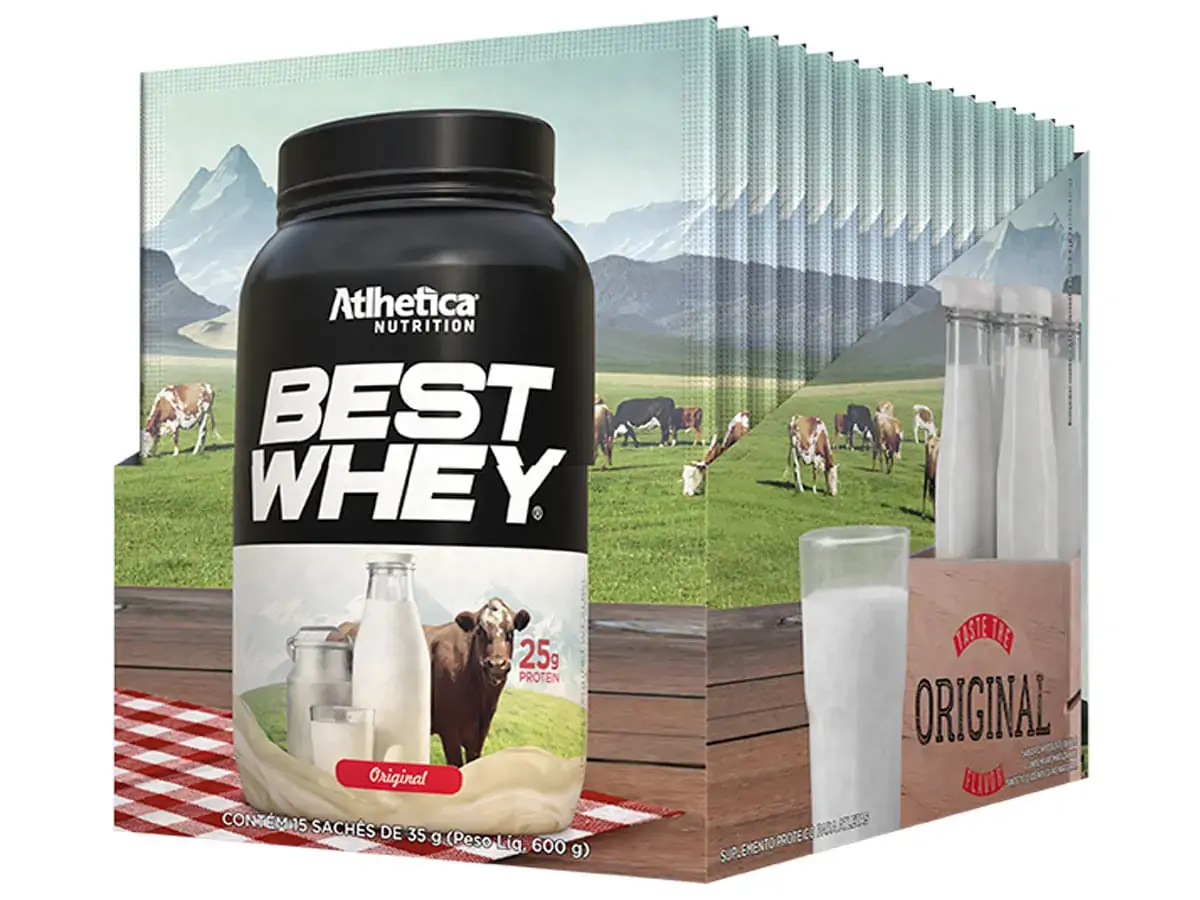Whey Best C/15 Saches De 35gr Original Atlhetica