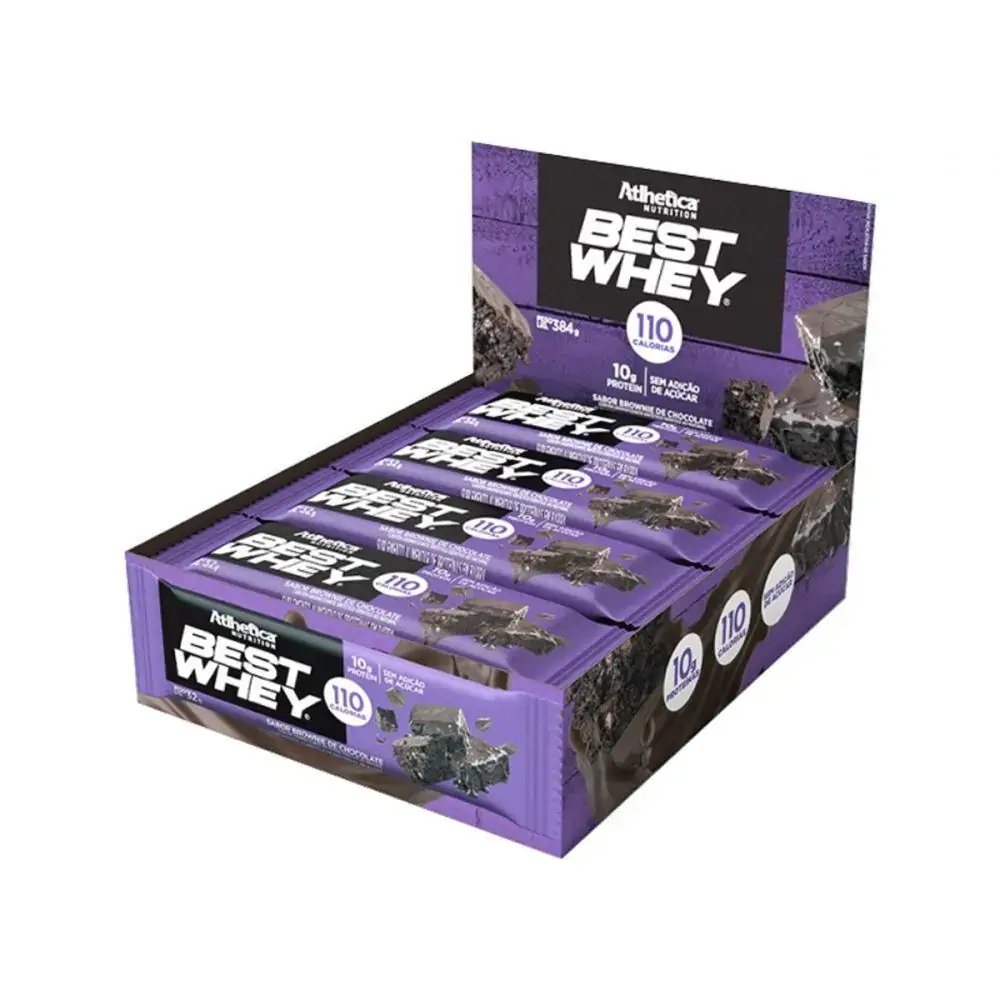 Best Whey 12unid de 50g Brownie de Chocolate Atlhetica