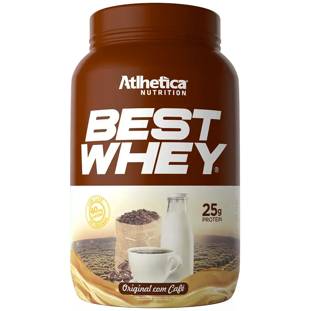 Whey Protein Best Whey 900g Atlhetica Nutrition - Original Com Café