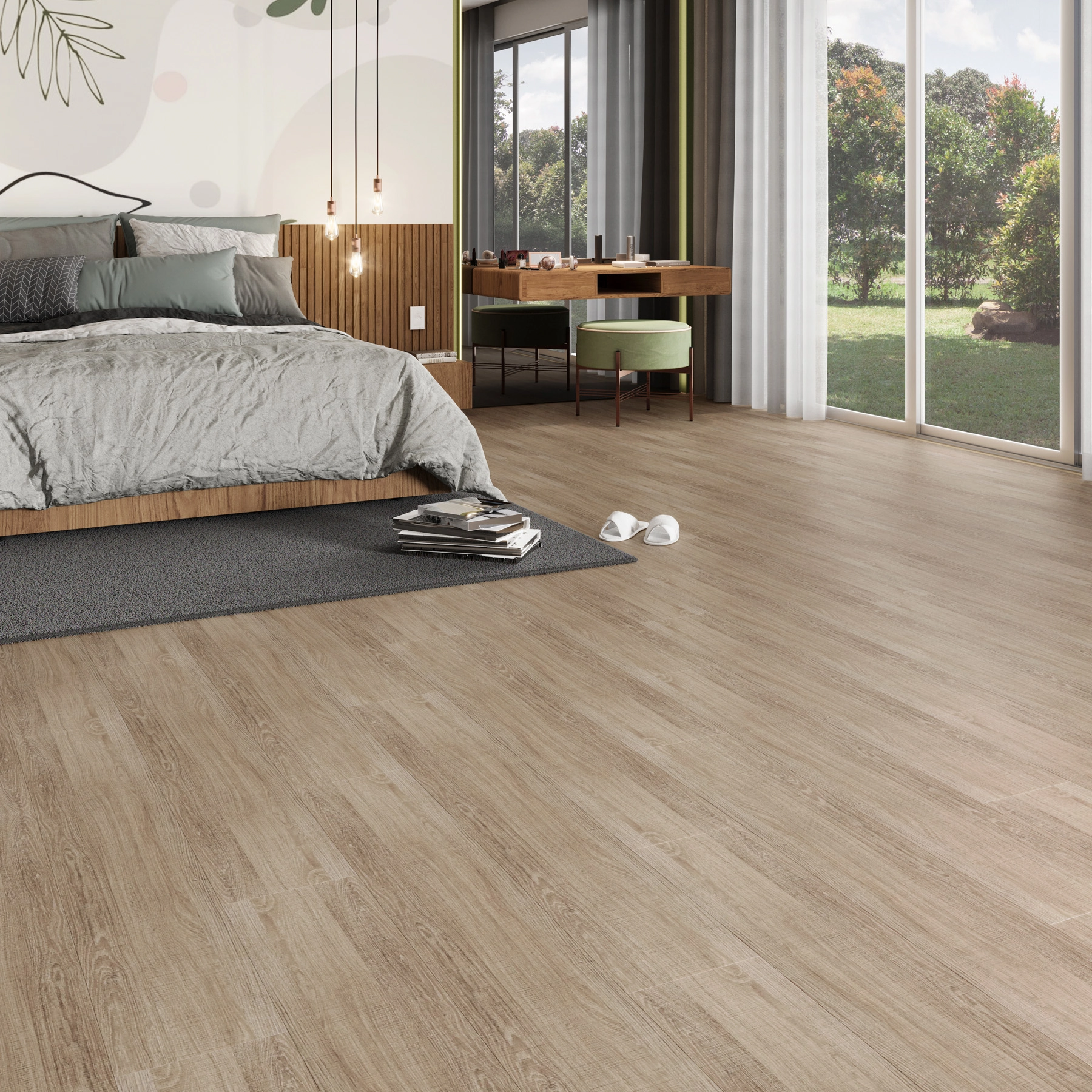 Piso Laminado Click Jaó Goiânia 120x21,5cm m² Artens