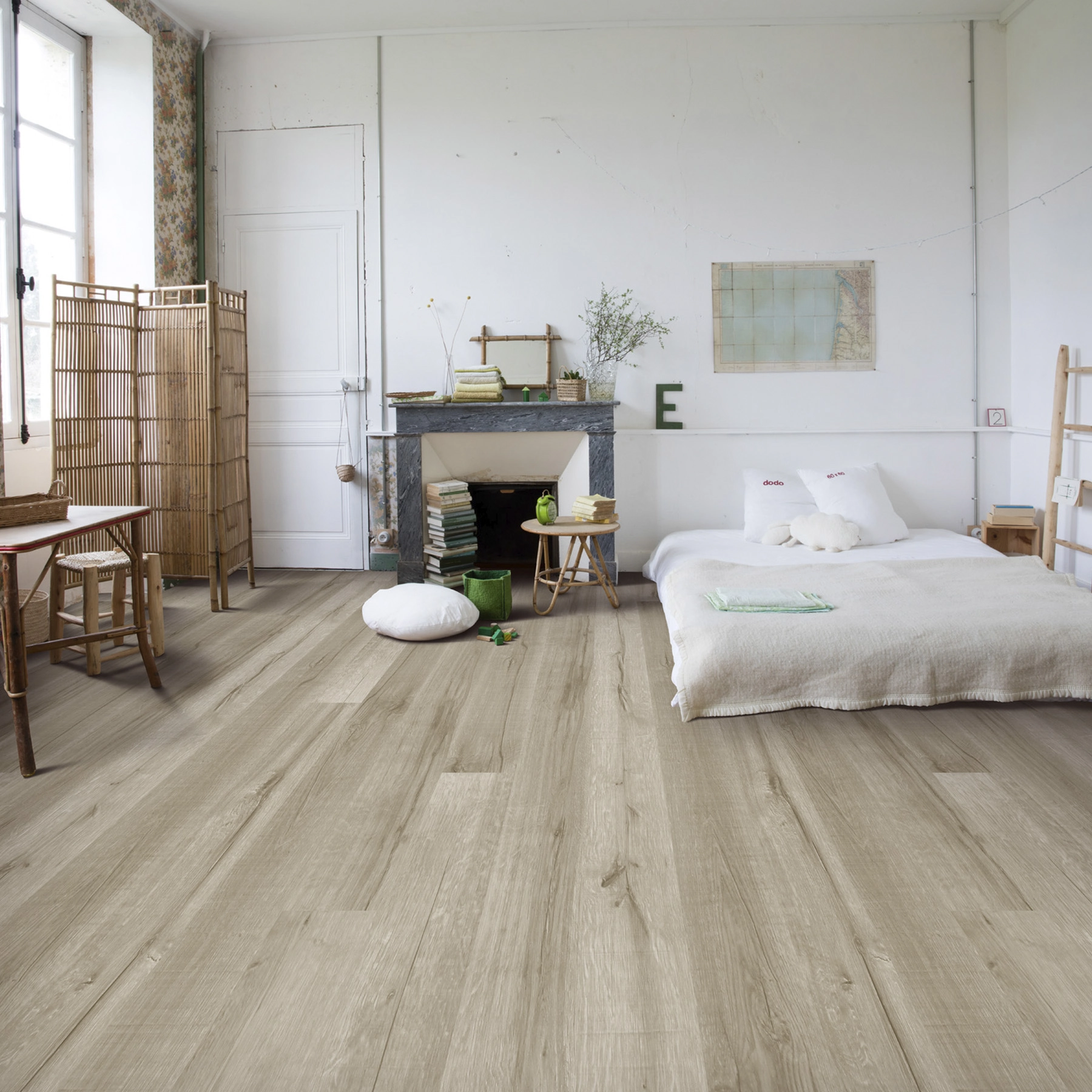 Piso Laminado Click Vision Carvalho Pastis 180x21,5cm m² Quick Step