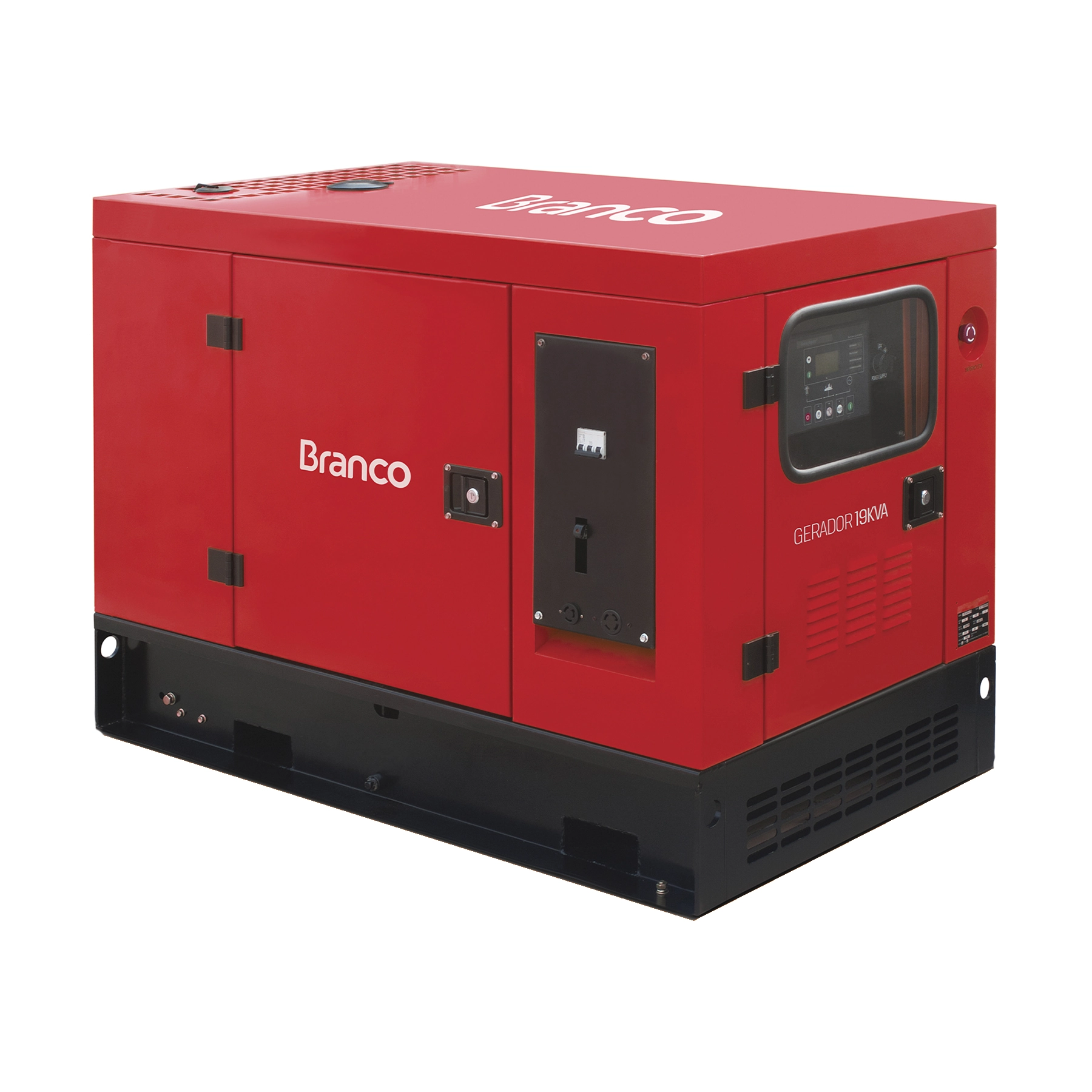 Gerador de Energia a Diesel Cabinado 20,6 Kva 380V (440V) com AVR e Painel ATS BD-19000E3S Branco
