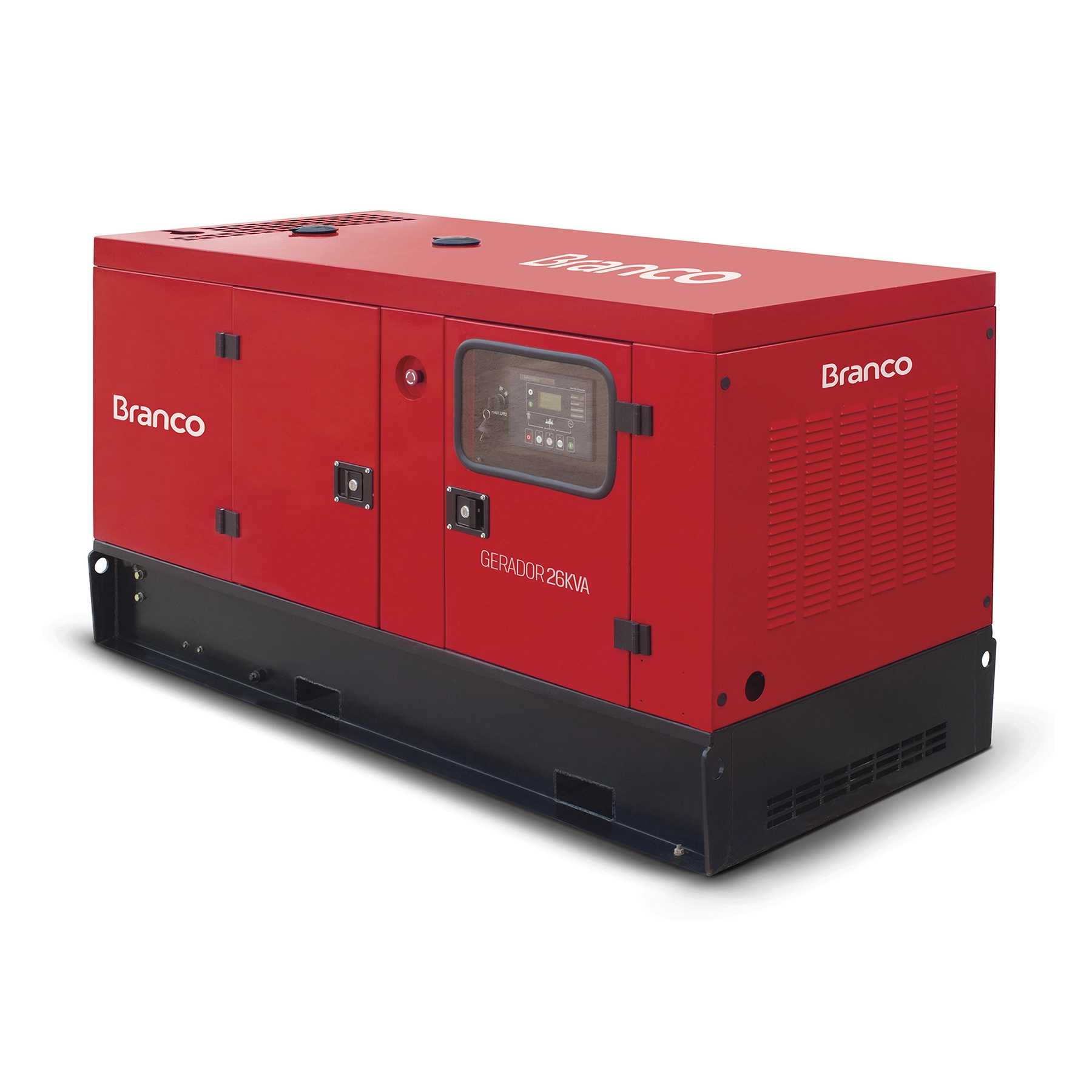 Gerador de Energia a Diesel Cabinado 28,75 Kva 380V (440V) com AVR e Painel ATS BD-26000E3S Branco