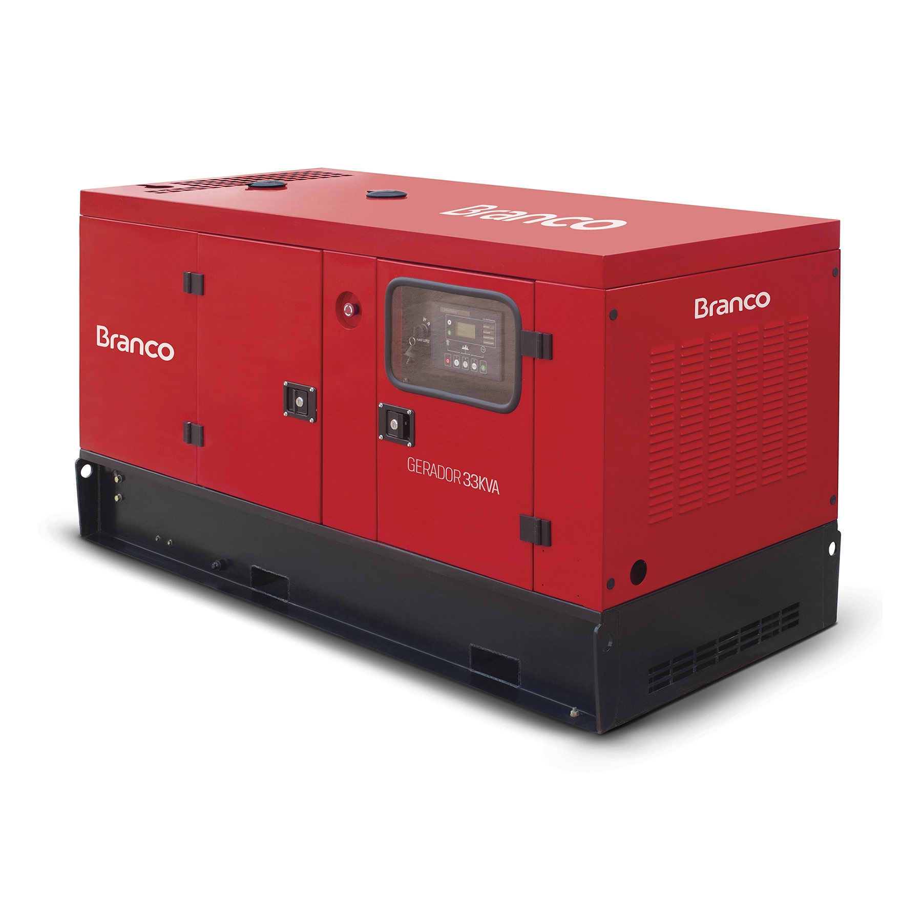 Gerador de Energia a Diesel Cabinado 35,75 Kva 380V (440V) com AVR e Painel ATS BD-33000E3S Branco