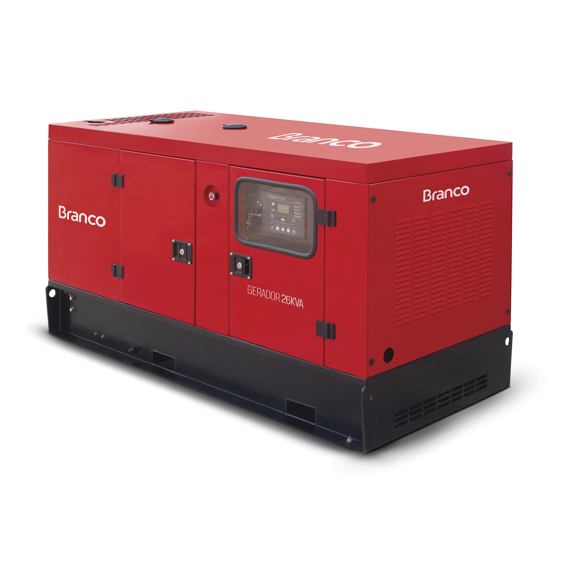 Gerador de Energia a Diesel Cabinado 28,75 Kva 220V com AVR e Painel ATS BD-26000E3S Branco