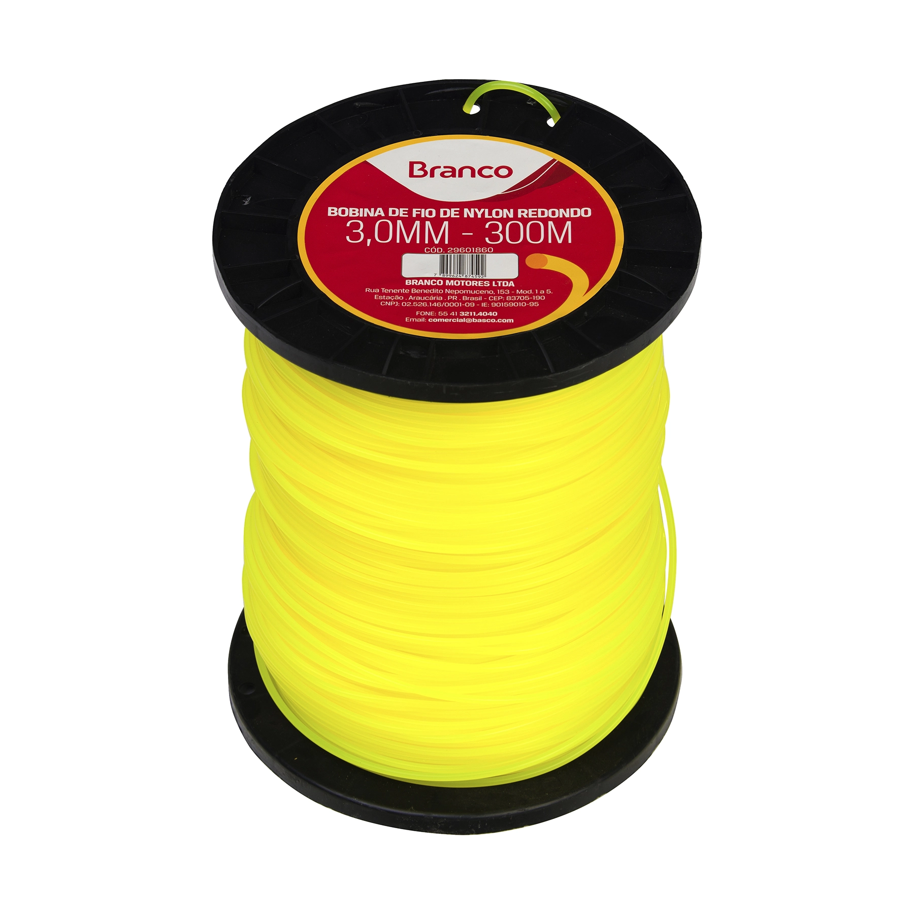 Carretel de Fio de Nylon de 3,0 mmx300m Branco