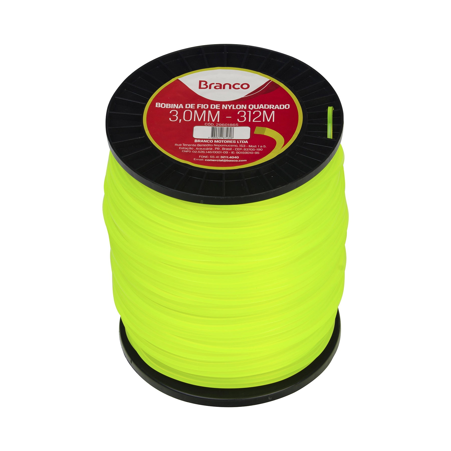 Carretel de Fio de Nylon de 3,0 mmx312m Branco