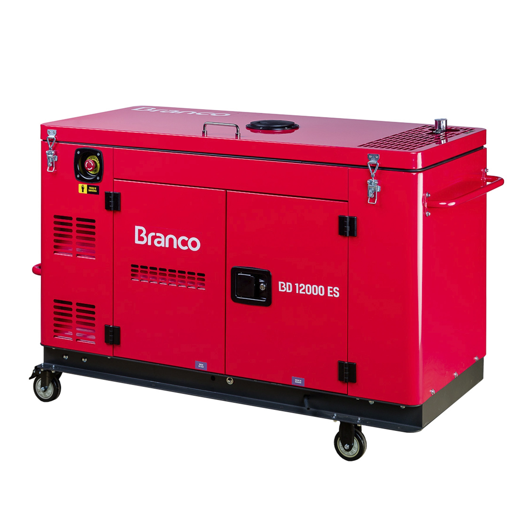 Gerador de Energia a Diesel Cabinado 9,5 Kva Bivolt BD 12000 ES Branco