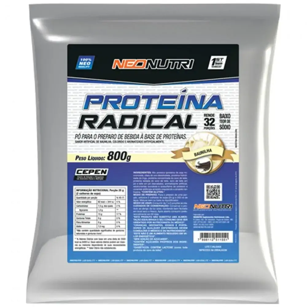 Proteina Radical 800g Morang/banana Pa0119