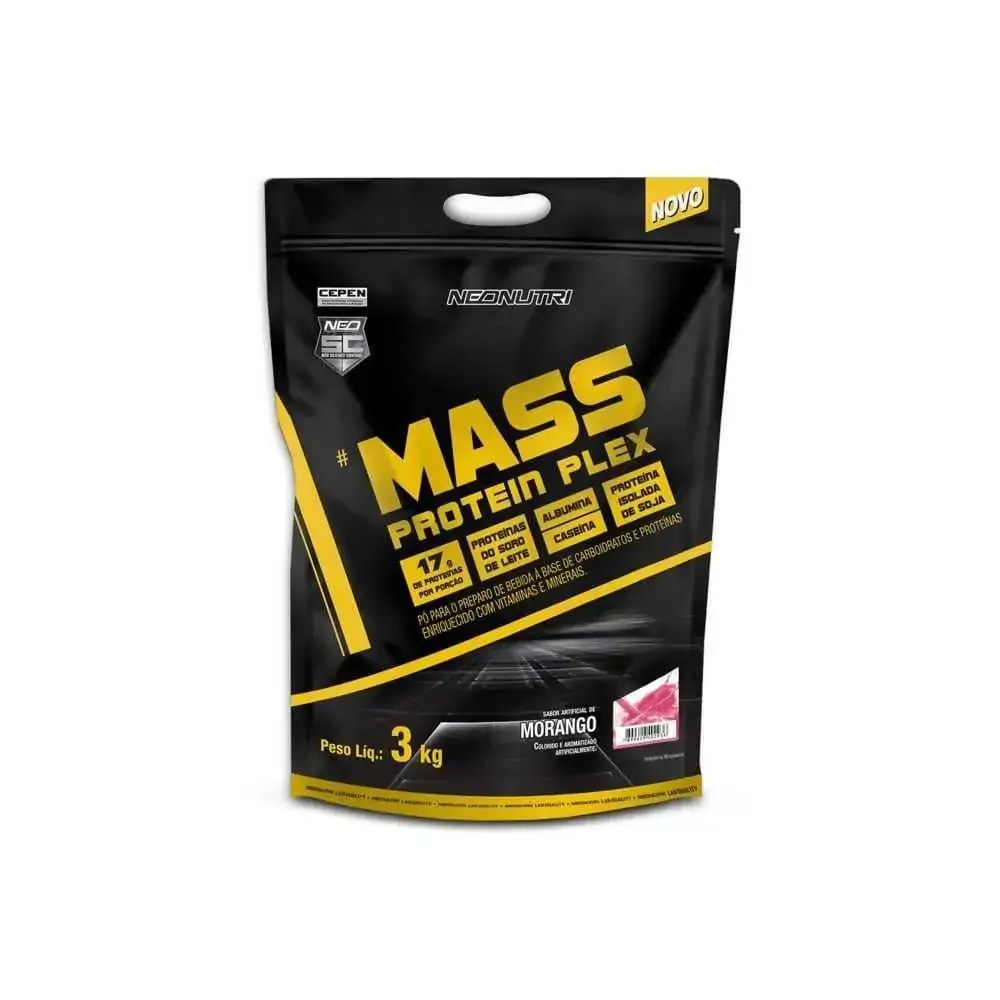 Massa Protein Flex 3k Morango 0574