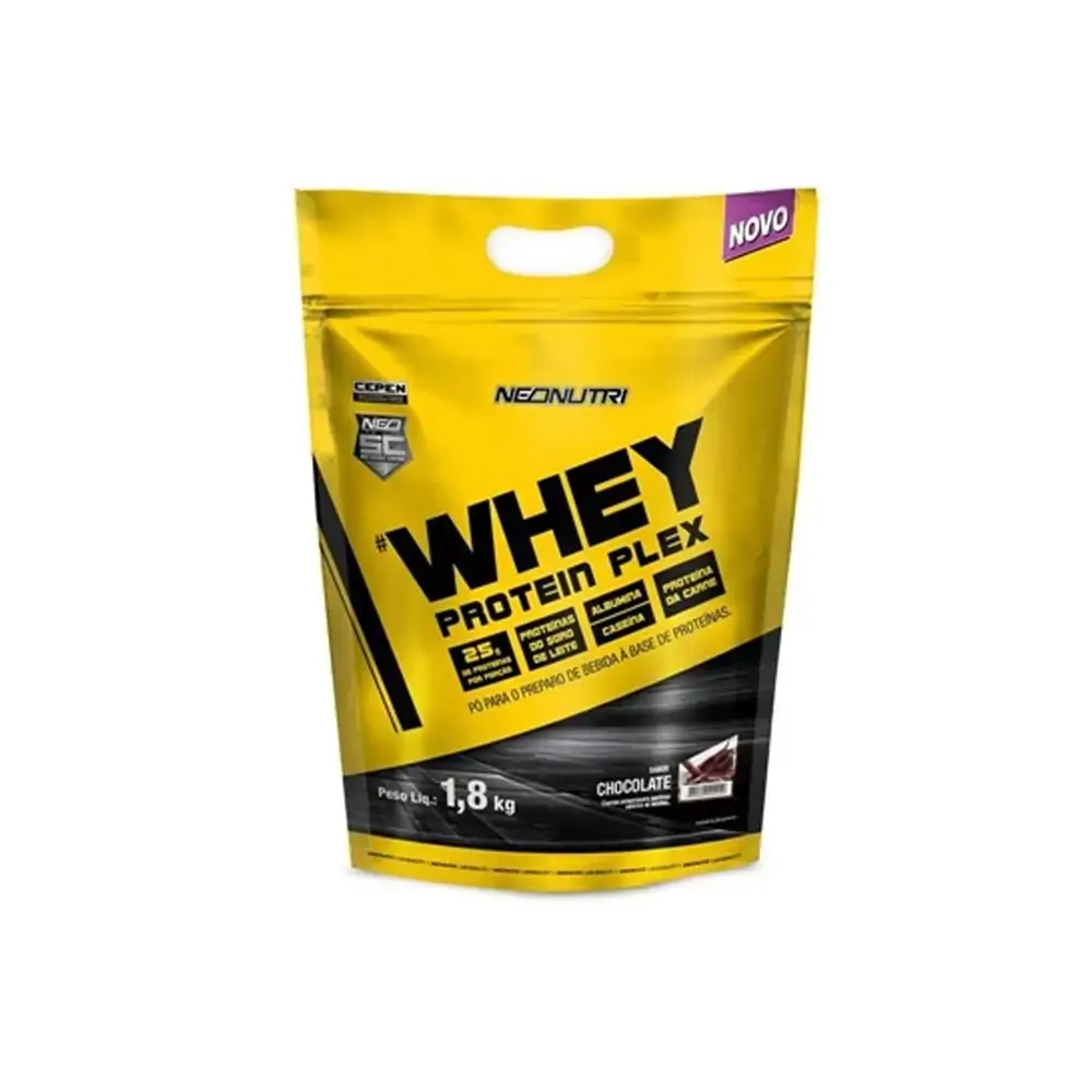 Whey Protein Plex 1,8kg Chocolate Sabor Morango Neonutri .