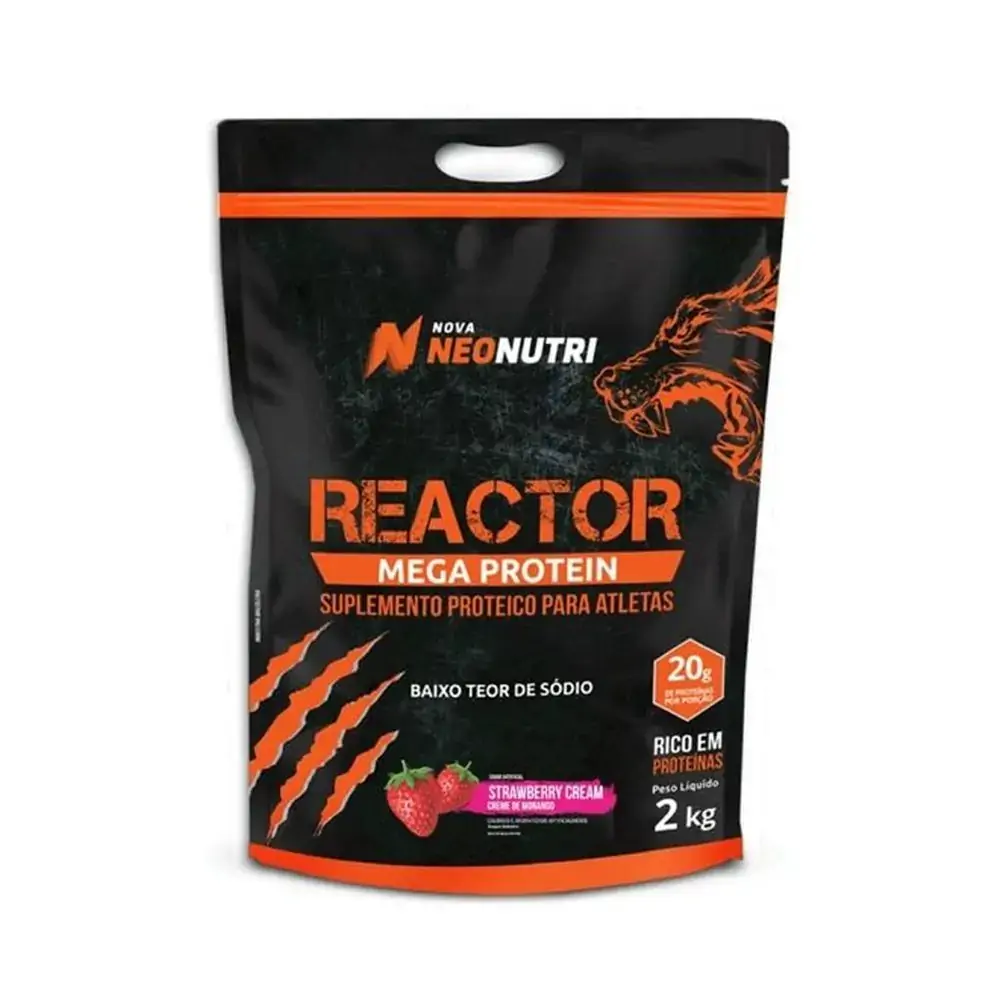 Reactor Mega Protein 2kg Creme De Morango