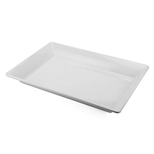 Travessa Retangular Funda Gourmet Mix Em Melamina Branca
