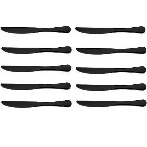 Kit com 12 Facas de Mesa Elite Preta Gourmet MIX GX6035