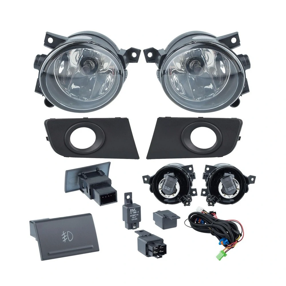 Kit Farol de Milha VOLKSWAGEN AMAROK Aro Preto - FABRICIO KFM797
