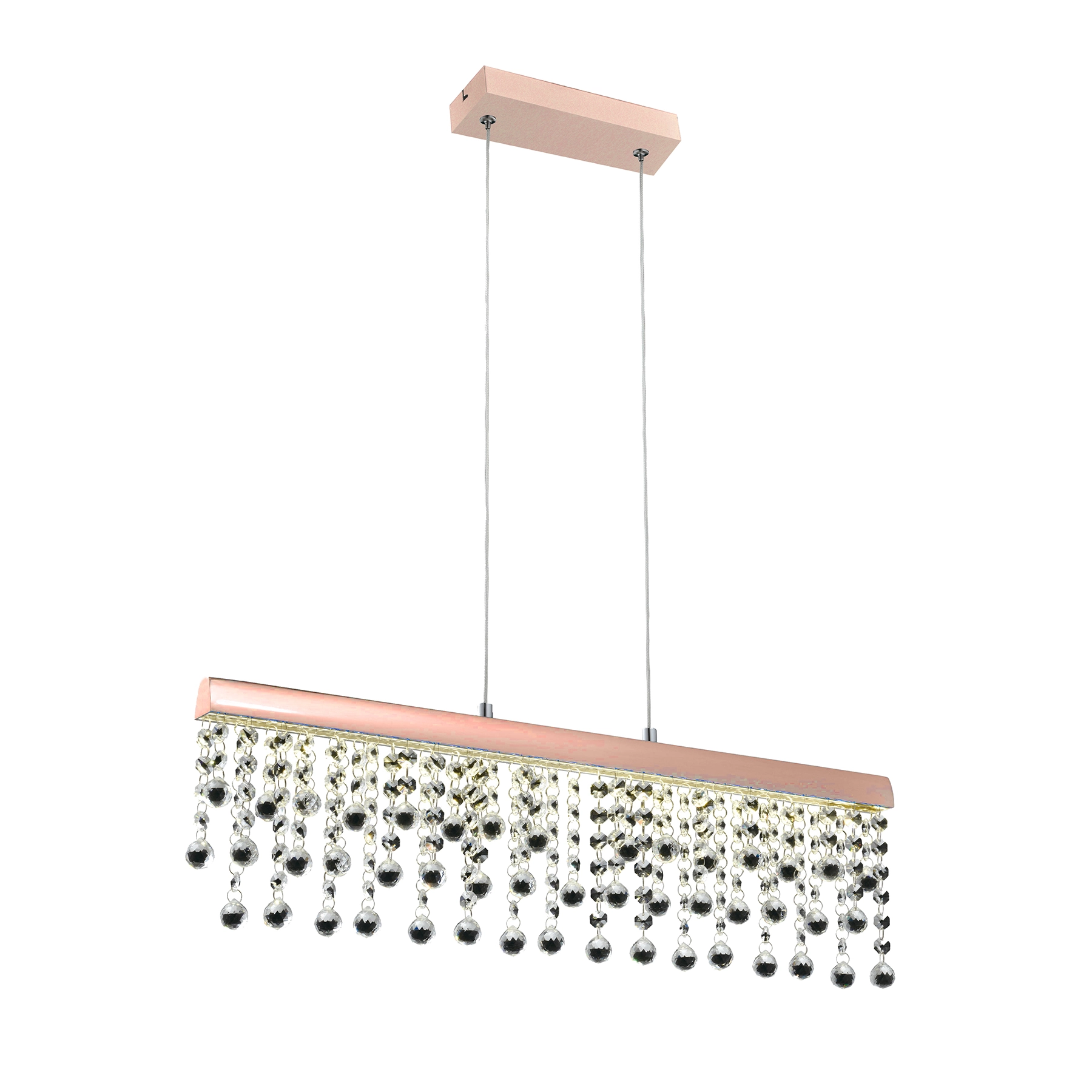 Pendente LED 12W Laranja Metal Rain New Line