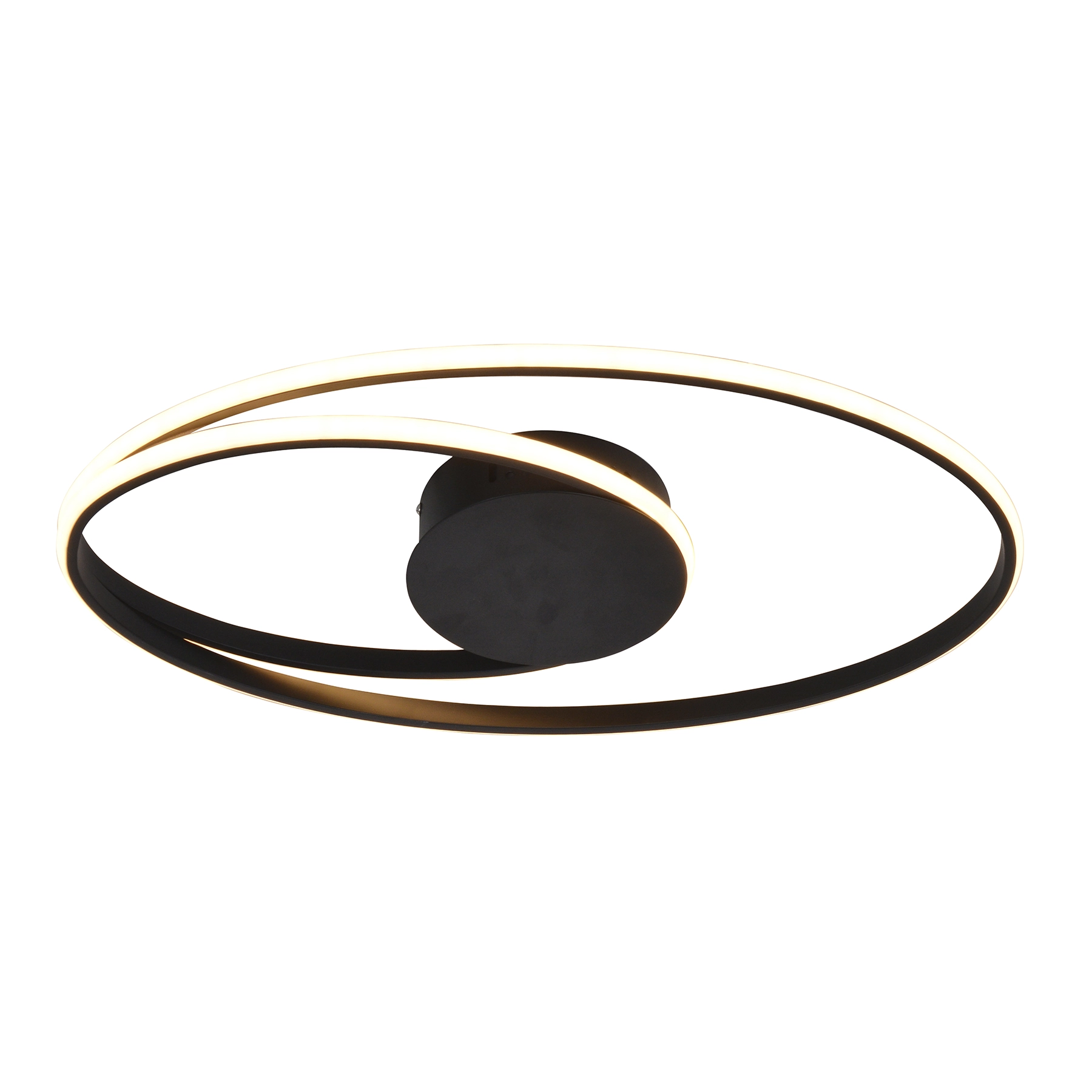 Plafon LED 44W Preto Alumínio Arc Quality