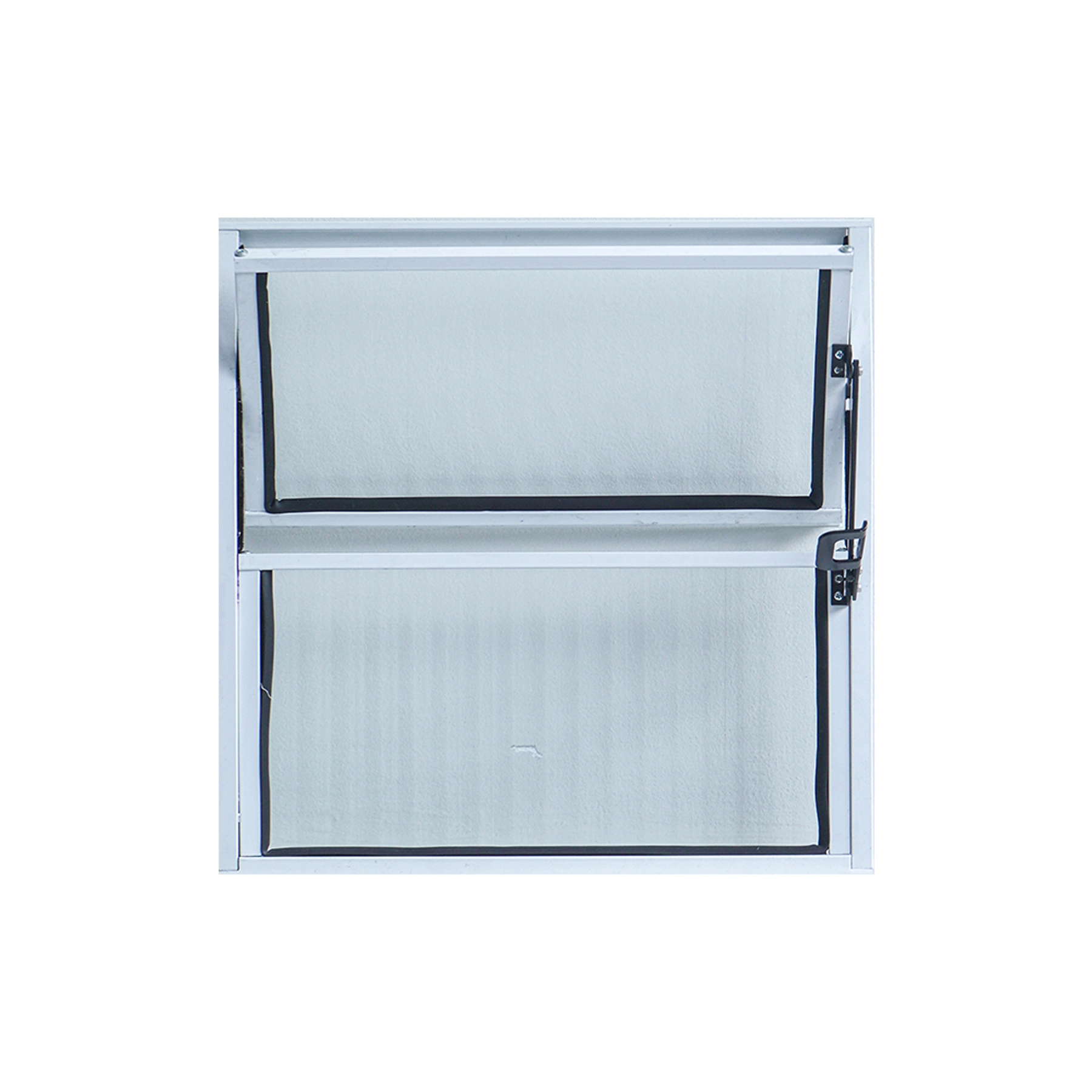 Janela de Alumínio Basculante 2 Folhas 40x40cm com Vidro 3mm Padrão Líder Branca