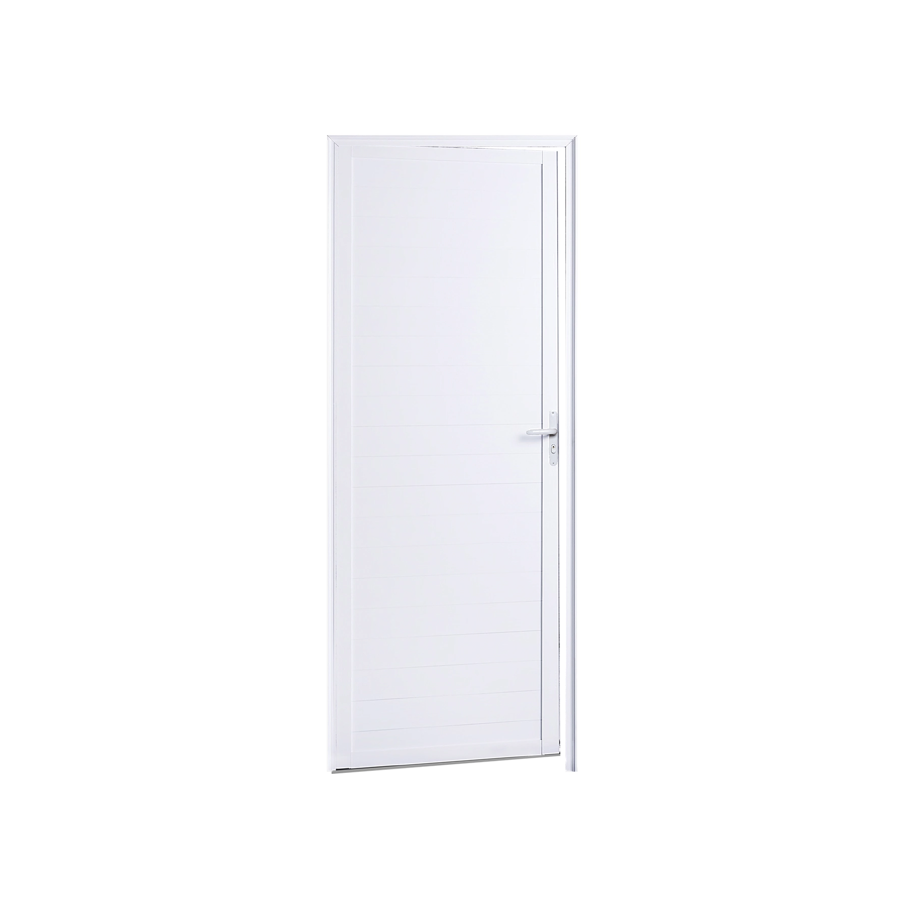 Porta Lambril de Giro 1 Folha Alumínio Pintado Branco 2,10x0,86m Lado Esquerdo Linha Palace Líder