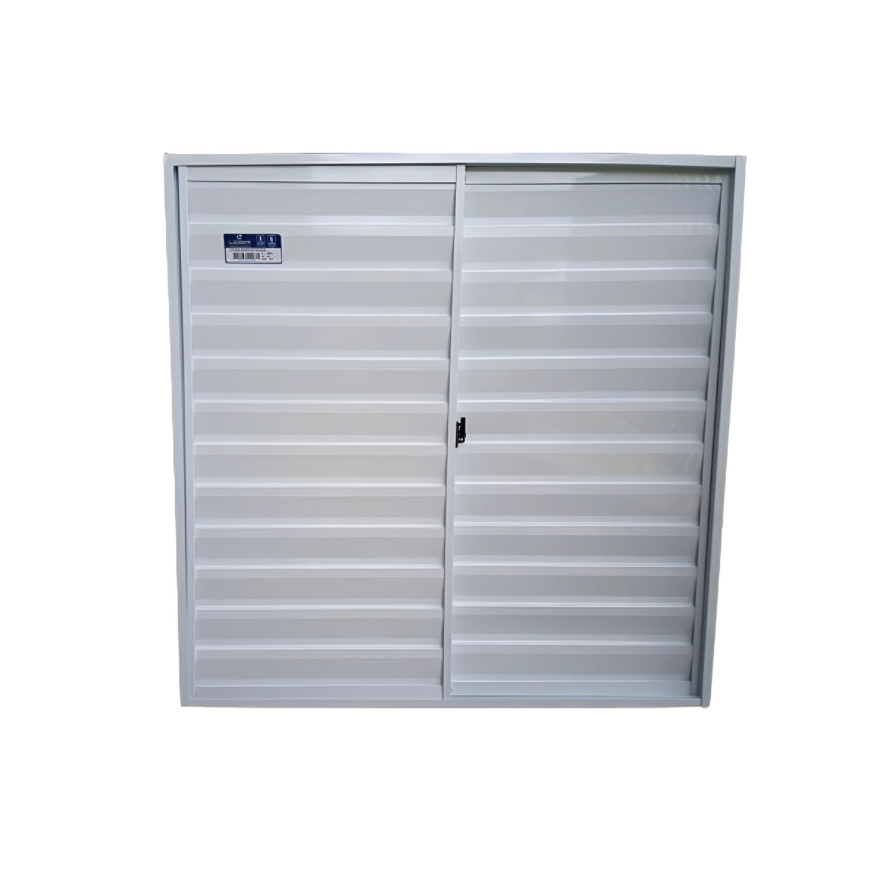 Janela de Alumínio Veneziana 2 Folhas 100x100cm Slim Líder Branca